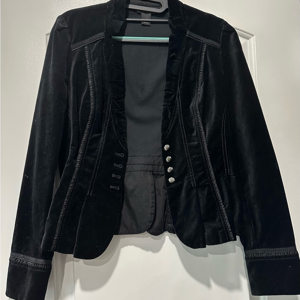 White House Black Market Velvet Blazer/ Jacket EUC